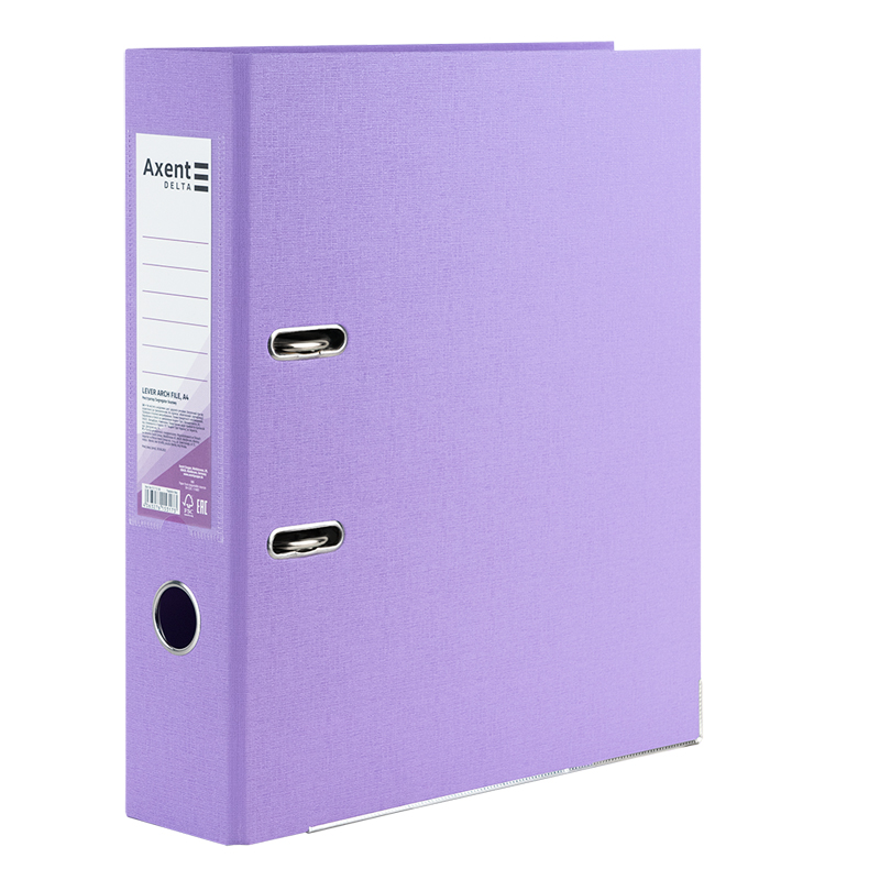 Папка-реєстратор Axent Delta D1712-36C, двостороння, A4, 75 мм, зібрана, Pastelini, бузкова